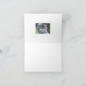 "WASSERFALL"-NOTECARD (FOTOG) KARTE (Innenseite)
