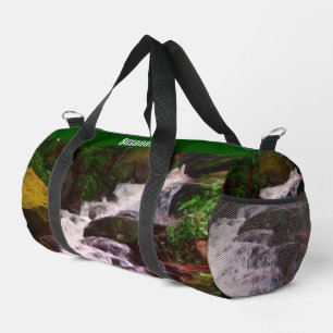 Wasserfall-Ölgemälde für kleine Wälder Personalisi Duffle Bag