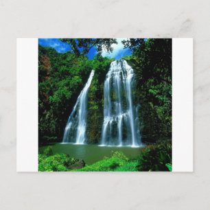 Wasserfall Opaekaa Kauai Hawaii Postkarte