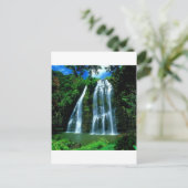 Wasserfall Opaekaa Kauai Hawaii Postkarte (Stehend Vorderseite)