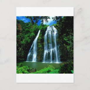 Wasserfall Opaekaa Kauai Hawaii Postkarte