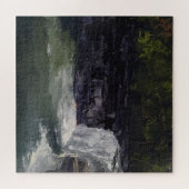 Wasserfall Original Impressionistische Kunst Herau Puzzle (Horizontal)