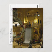 Wasserfall Palazzo Postkarte (Vorne/Hinten)