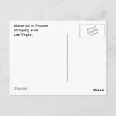 Wasserfall Palazzo Postkarte (Rückseite)