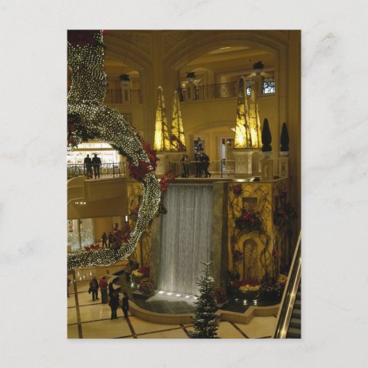 Wasserfall Palazzo Postkarte (Vorderseite)