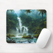 Wasserfall Paradies Mousepad (Mit Mouse)
