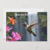 Wasserfall Park Hummingbird, Einladung (Vorderseite)