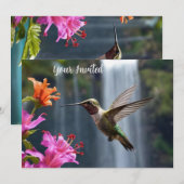 Wasserfall Park Hummingbird, Einladung (Vorne/Hinten)