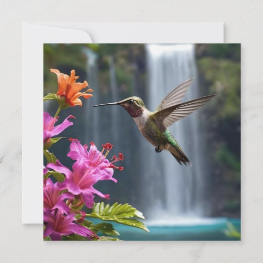 Wasserfall Park Hummingbird, Save The Date (Rückseite)