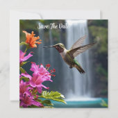 Wasserfall Park Hummingbird, Save The Date (Vorderseite)