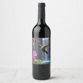 Wasserfall Park Hummingbird, Weinetikett (Vorderseite)