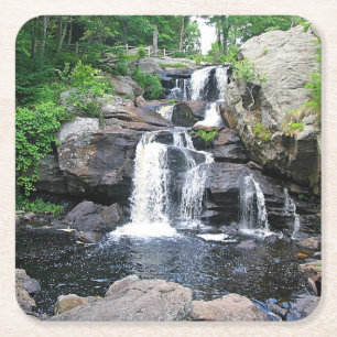 Wasserfall-Party-Untersetzer Rechteckiger Pappuntersetzer