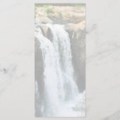 Wasserfall Paterson NJ Wedding Menu Menükarte (Rückseite)
