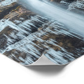 Wasserfall Peričnik in Mojstrana, Slowenien Poster (Ecke)