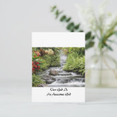 Wasserfall - Phantastischer Gott Postkarte (Stehend Vorderseite)