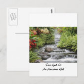 Wasserfall - Phantastischer Gott Postkarte (Vorne/Hinten)