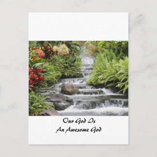 Wasserfall - Phantastischer Gott Postkarte