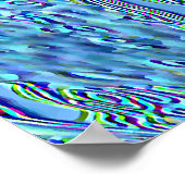Wasserfall-Plakat Poster (Ecke)