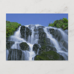 Wasserfall, Portree, Insel Skye, Highlands, Postkarte