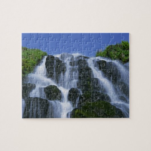 Wasserfall, Portree, Insel Skye, Highlands, Puzzle (Horizontal)