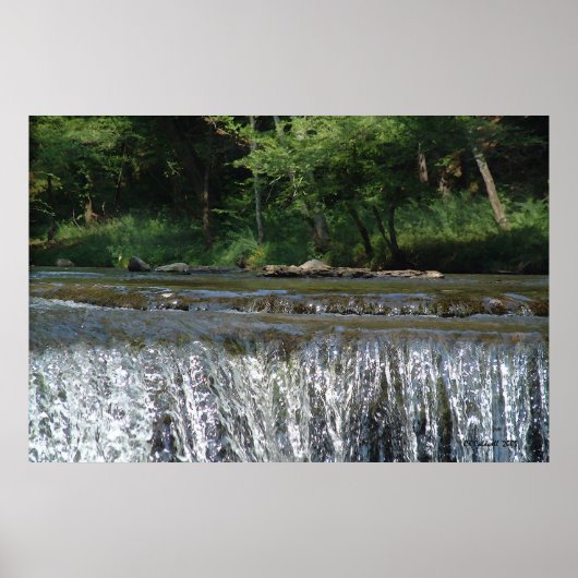 Wasserfall Poster (Vorne)