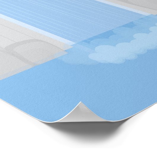 Wasserfall Poster (Ecke)