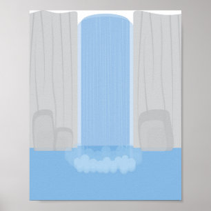 Wasserfall Poster