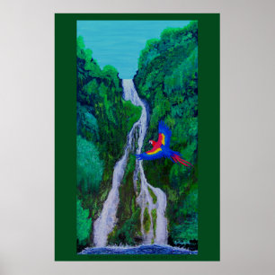Wasserfall Poster