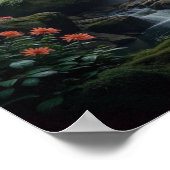 Wasserfall Poster (Ecke)