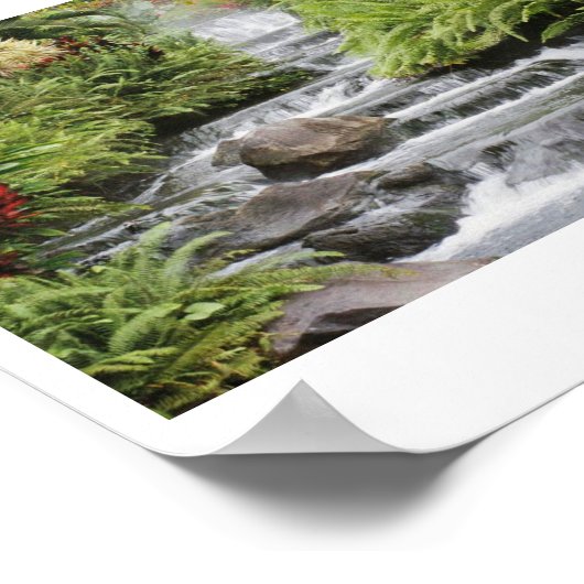 Wasserfall Poster (Ecke)