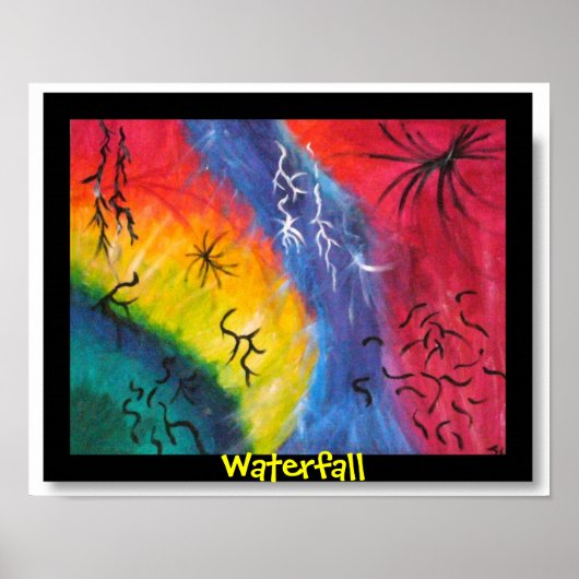 Wasserfall Poster (Vorne)
