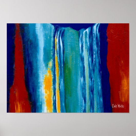 Wasserfall Poster (Vorne)