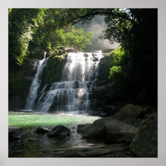 Wasserfall Poster (Vorne)