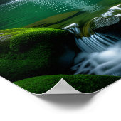 Wasserfall Poster (Ecke)