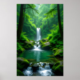 Wasserfall Poster