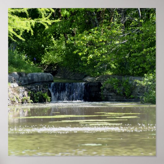 Wasserfall Poster (Vorne)