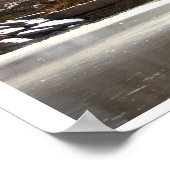 Wasserfall-Poster am Staudamm Poster (Ecke)