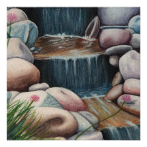 Wasserfall-Poster
