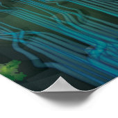 Wasserfall-Poster Poster (Ecke)