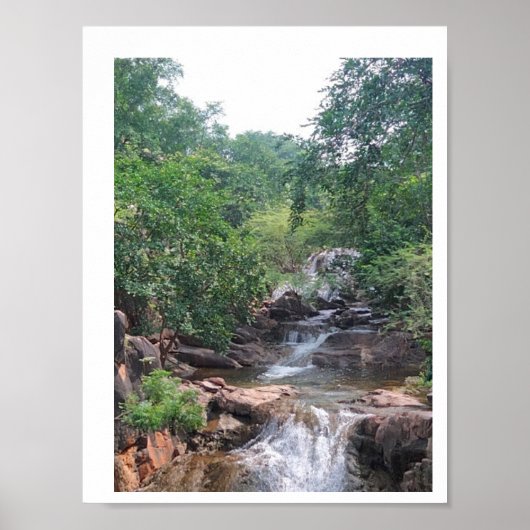 Wasserfall-Poster Poster (Vorne)