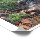 Wasserfall-Poster Poster (Ecke)