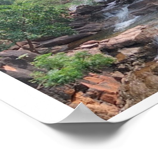 Wasserfall-Poster Poster (Ecke)