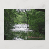 Wasserfall Postkarte (Vorderseite)