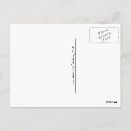 Wasserfall - Postkarte (Rückseite)