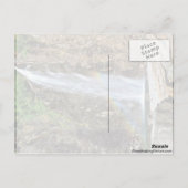 Wasserfall Postkarte (Rückseite)