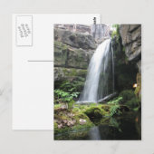 Wasserfall Postkarte (Vorne/Hinten)