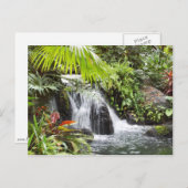 Wasserfall Postkarte (Vorne/Hinten)