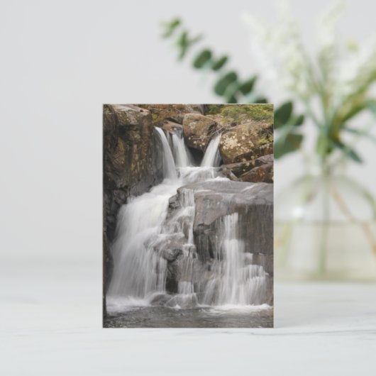 Wasserfall Postkarte (Stehend Vorderseite)