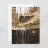 Wasserfall Postkarte (Vorne/Hinten)