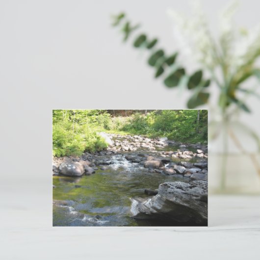 Wasserfall Postkarte (Stehend Vorderseite)